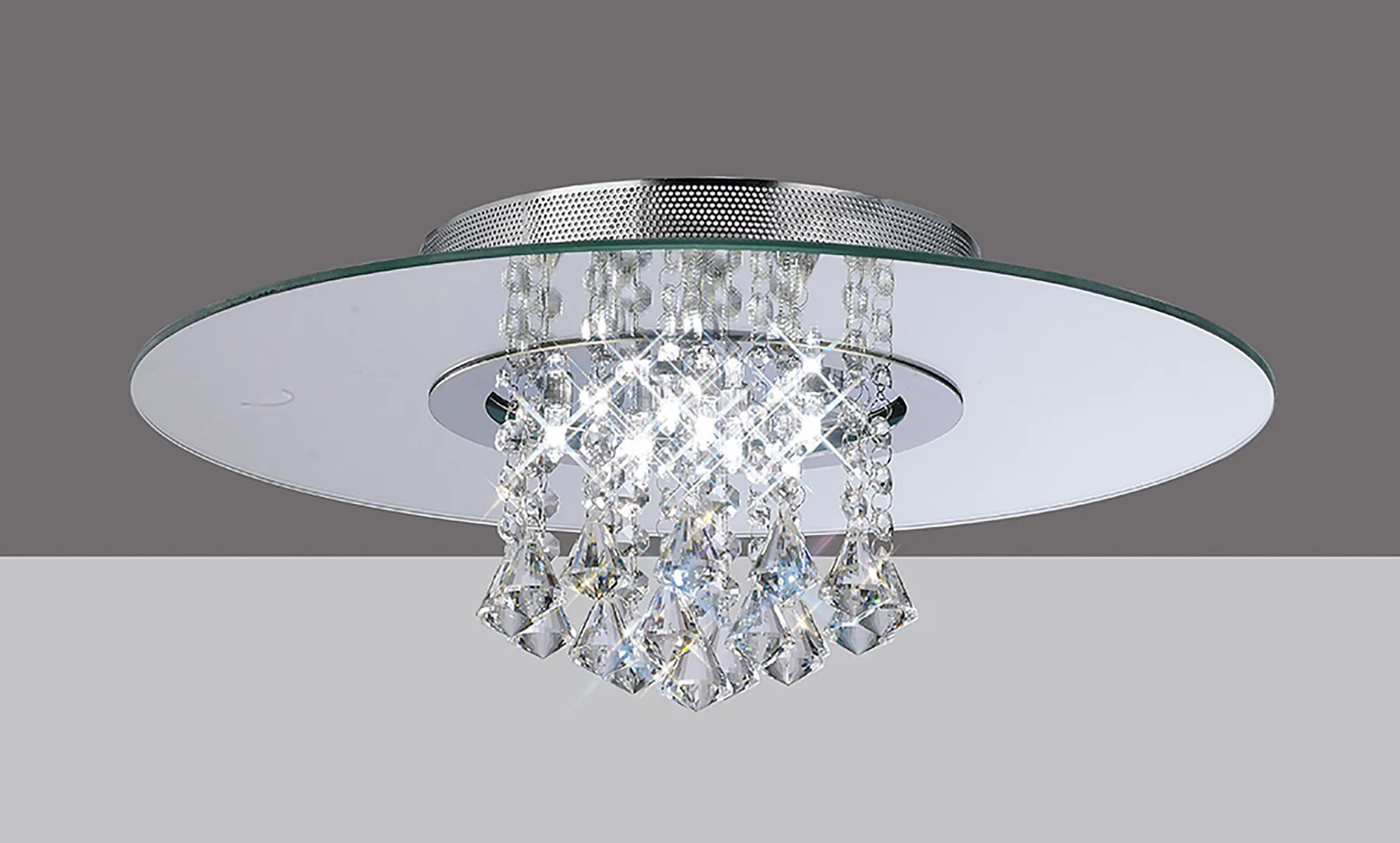 IL31007  Starda Crystal  Flush Ceiling Round 8 Light